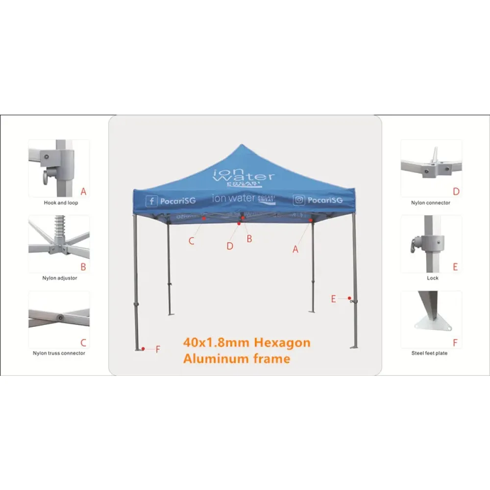 10x10'(3x3m) Custom Canopy Tent