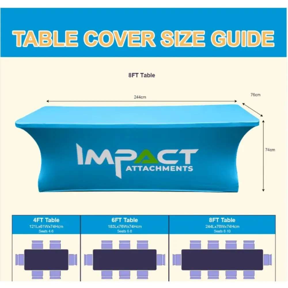 8ft Fitted Table Cover