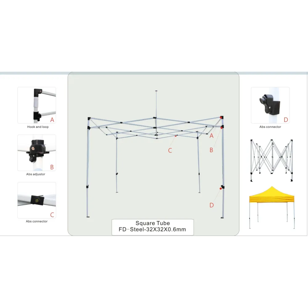 Square Steel Frame Tent